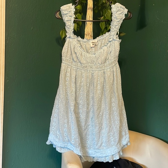Princess Polly Dresses & Skirts - Princess Polly Blue Eyelet Lace Dress